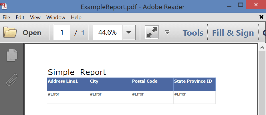 Error ocurrs when attempting to pass in a dieselized ReportParmater or ReportDatasource